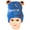 Blue, variant on Loonyx Toddler Unisex Knit Frog Winter Hat with Eye Appliques, Blue, Ages 6M-3Y