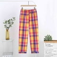 thumbnail image 2 of TMOYZQ Women's Plaid Pajama Pants Soft Cotton Lounge Pants Drawstring Comfy Loose Stretchy Sleep PJ Bottoms Sleepwear with Pockets, 2 of 3