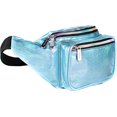 thumbnail image 1 of Holographic Fanny Pack Belt Bag | Waterproof fanny pack for Women Fashionable - Crossbody Bag Bum Bag Waist Bag Waist Pack - Hands Free Rave Fanny Pack for Hiking, Running, and travel (Blue Glitter) SoJourner Bags SoJourner Bags, 1 of 2