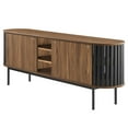 thumbnail image 3 of Modway Fortitude 71" TV Stand in Walnut Black, 3 of 3