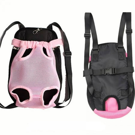 Pets Carrier Dog Front Chest Backpack Five Holes Backpack Dog Outdoor Carrier Tote Bag Sling Holder Mesh Cat Puppy Dog Carriers