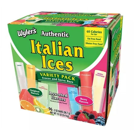 Wyler s Authentic Italian Ices 96 Pack 2oz Each