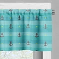 thumbnail image 3 of Ambesonne Aqua Window Valance, Anchor Nautical Dotted, 54" X 18", Multicolor, 3 of 5
