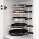 thumbnail image 1 of Organizador de Sartenes de Cocina, Soporte Vertical para Ollas y Sartenes, 32x24 cm, Blanco, 1 of 7