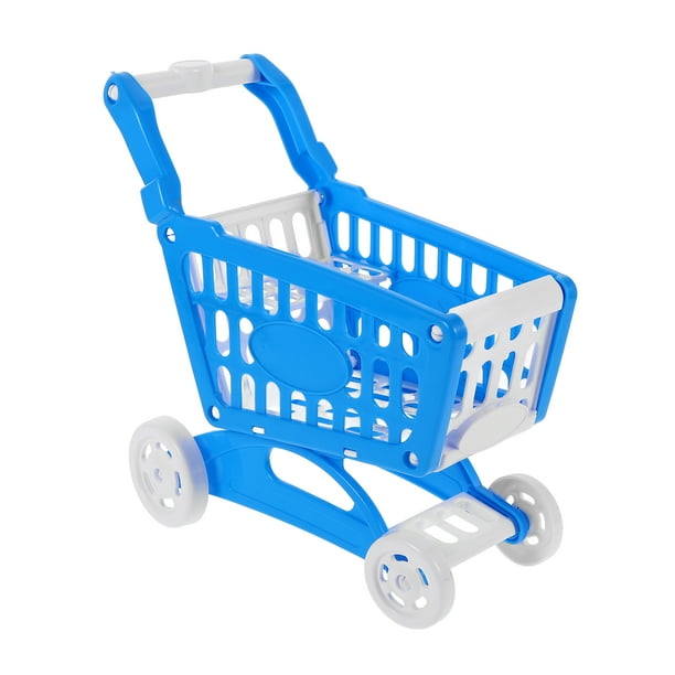 Mini carrito de supermercado, mini carrito de compras para muñecas, carrito de supermercado de juguete para frutas y verduras, soporte de almacenamiento de escritorio para modelos utilitarios