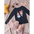 thumbnail image 3 of Girl Playing With Snow Long Sleeve Toddler -Image by Shutterstock,  5 Toddler, 3 of 4