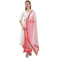 thumbnail image 2 of Phagun Women Ethnic Wrap Hizab Net Dupatta Long Stole Scarf Gift For Her-Dark Peach, 2 of 5