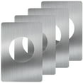 thumbnail image 6 of Eease 4PCS Silver Door Knob Plate Stainless Steel Reinforcement Kit, 6 of 6