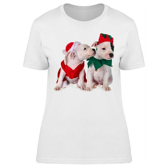 Bullterrier Elf Puppies T-Shirt Women -Image by Shutterstock, Female 3X-Large