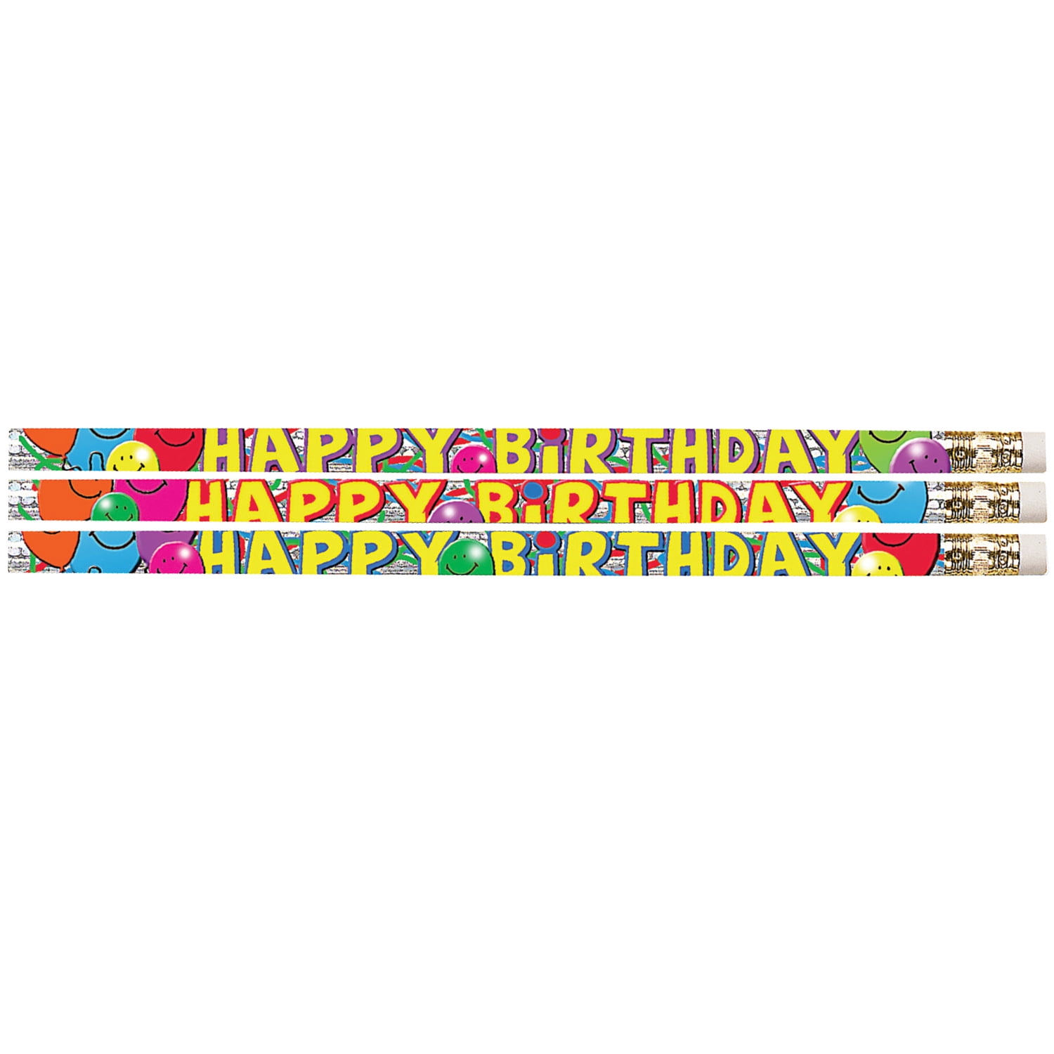 Musgrave Pencil Company Birthday Bash Motivational/Fun Pencil, Pack of 144