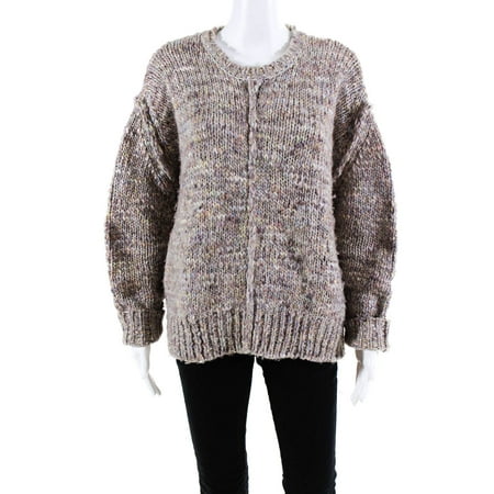 

Pre-owned|John and Jenn Womens Knit Texture Long Sleeve Pullover Sweater Multicolor Size M