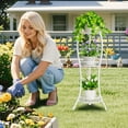 thumbnail image 2 of Metal & Wood Plant Stand Indoor & Outdoor Multi Levels lbs Capacity, 2 of 7
