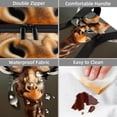 thumbnail image 4 of Deer Double Layered Insulated Refrigerated Large Capacity Lunch Bag with Two Compartments - Carry by Hand - 7.1x11.4x16.1 Inches, 4 of 6