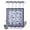 Navy, Indigo, White, variant on No Hook Shower Curtain, Sage Green Floral Shower Curtains for Bathroom with See Through Top Window, Vintage Flowers Botanical Farmhouse Greek Key Waterproof Bath Curtain Stand Up Stall 36"x72"