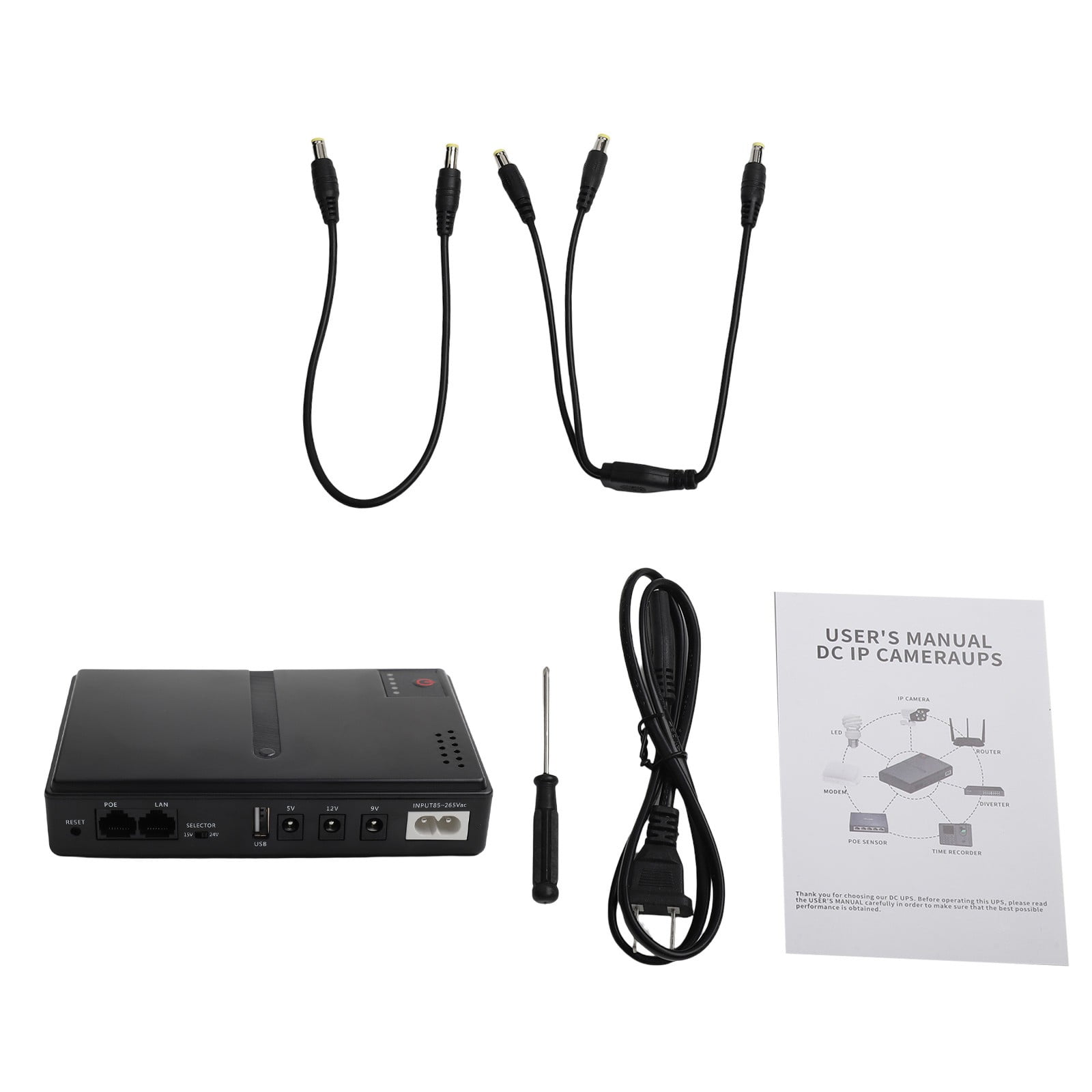 DC1018L 18W Mini Portable UPS Backup Power Adapters 5V 9V 12V Uninterruptible Power Supply Battery Backup For WiFi Router Camera