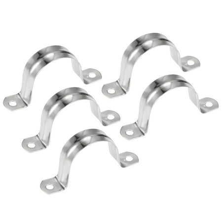 

Uxcell M40 U Shaped Conduit Clamp Saddle Strap Tube Pipe Clip Stainless Steel Silver Tone 5pcs