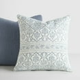 thumbnail image 2 of Noble Linens 2-Pack Seed Stitch Knit and Cotton Patterned Decor Throw Pillows - Stone, 2 of 8