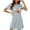 Blue, variant on Munlar Nightgowns for Womens Cute Short Sleeve Sleep Dresses Black Short Crew Neck Valentines Day Sleepwear M
