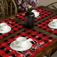 thumbnail image 6 of Christmas Placemats, Table Mats for Christmas, Holiday Dining and Family Gatherings Festive Decorations, Set Of 4 Easy Clean Vinyl Christmas Table Mats for Home Living Room Kitchen Decor, 6 of 8