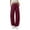 RYE1-Wine, variant on Brqkzdu Womens Parachute Cargo Pants Elastic Waist Drawstring Hiking Pants Quick Dry Lightweight Baggy Casual Trousers with Multi Pockets