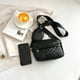 thumbnail image 4 of Bolsos cruzados para mujer, bolsos de moda para mujer, bolso cuadrado pequeño informal (negro) Likrtyny Para Estrenar, 4 of 9