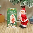 thumbnail image 3 of Christmas Hip Shaking Santa Claus Musical Dancing Animated Plush Red Festive Decor Interactive Gift Family Children Living Room Mantel Holiday Party Centerpiece, 3 of 5