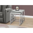 thumbnail image 1 of Monarch Specialties Grey Nesting Table Set, 1 of 3