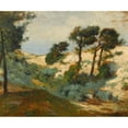 thumbnail image 3 of William Henry Howe 17x15 Black Modern Framed Museum Art Print Titled - Dunes and Scrub Pine (1901), 3 of 5