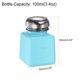 thumbnail image 2 of 3pcs Dispensadores de Alcohol Solvente 100ml (3.4oz) con Bomba de Dispensación de Líquido y Tapa de Acero Inoxidable para Acetona, Azul, 2 of 6