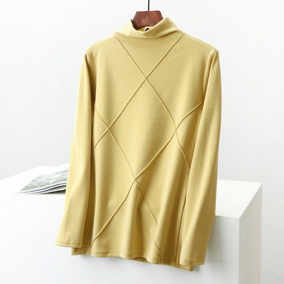 Wovix Womens Mock Turtleneck Long Sleeve Thermal Base Layer Tunic Basic Plain Pullover Basic Comfy For Daily Underwear Tops 2025 Fall Winter Fashion