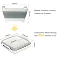 thumbnail image 2 of LQQBOX Collapsible Dish Tub 9L-Collapsible Basin Bucket Portable Sink-Outdoor Multiuse Foldable Sink Tub Wash Dish Basin for Kitchen Sink Camping, 2 of 7