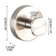 thumbnail image 4 of Stainless Steel Suction Cup Hooks, No Drill Required for Shower and Bathroom, Heavy Duty Wreath Hooks for Front Door and Window, Metal Towel Hooks, 4 of 8