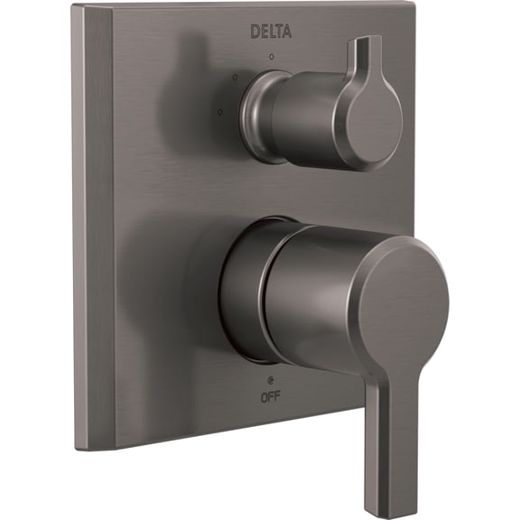 Delta T24899 Pivotal 14 Series Pressure Balanced Valve Trim - Lumicoat Black Stainless