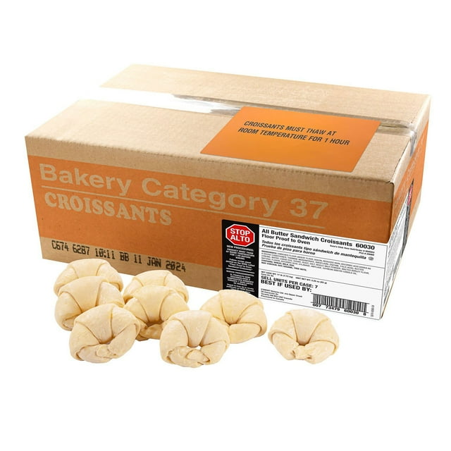 Member's Mark Pre-Pinched Frozen Sandwich Croissants, Bulk Wholesale Case, 84 ct.