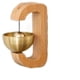 thumbnail image 1 of Fiudx Timbre de Madera, Elegante Diseño de Campana de Viento, Magnético de Fácil Instalación, Material Duradero y Resistente a La Intemperie, Decoración para La Entrada Del Hogar, Da La Bienvenida a, 1 of 3