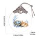 thumbnail image 2 of Uuiauoio Glass Easter Ornament 2D Flat Pendant with Bunny Egg Designs for Tree Gift Basket Filler Holiday Party Decorations Keepsake, 2 of 5