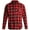 Red, variant on Bobcat Men's Flannel Shirt - Micro Polar Woven Long Sleeve Button Down Shirts for Men (Sizes: S-XL)