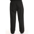 thumbnail image 3 of At The Buzzer Mens Solid Poplin Pajama Pants with Pockets (Black, Medium), 3 of 3