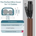 thumbnail image 2 of Cord Hider Wall for One Cord in Cord Covers for Wires on Wall Easy Install Cable Cover Wall Cable Raceway Hide Cords Cable Hider Cord Management Wall x Lin W.in H.in, 2 of 6
