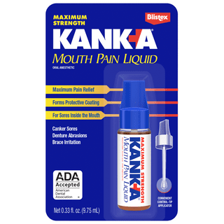 Kank-A Soft Brush Tooth/Mouth Pain Gel Professional Strength 0.07 oz (Pack of 2)