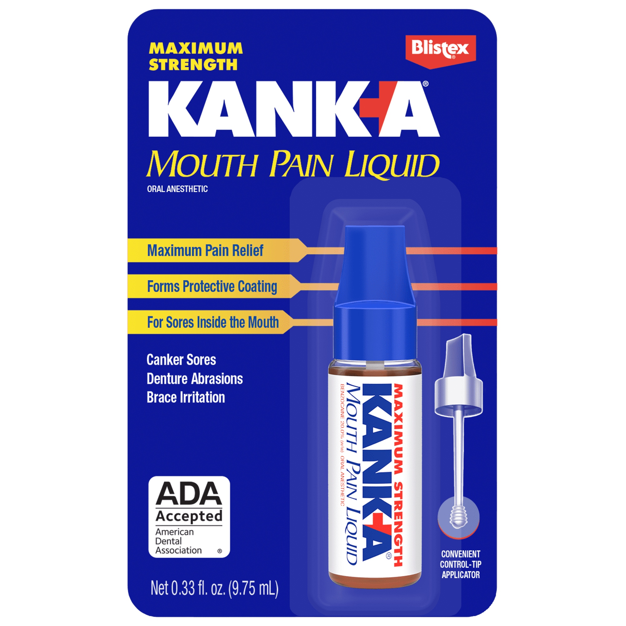 Kank-A Oral Pain Relief Liquid 1 Count 0.33 oz