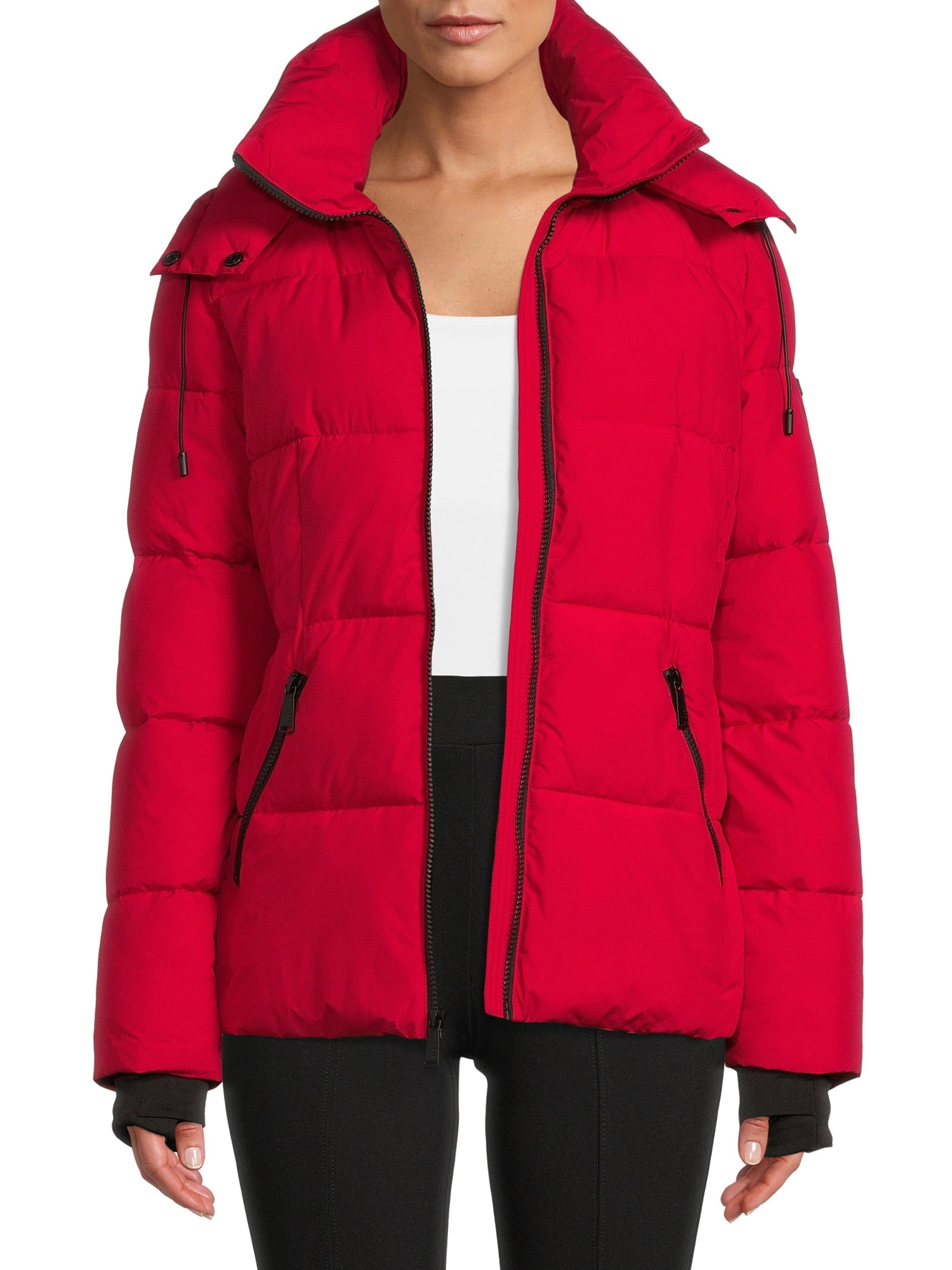 BCBG Paris Women's and Plus Cloud Puffer Coat with Hood