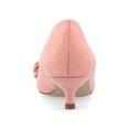 thumbnail image 4 of Journee Womens Orana Pointed Toe Kitten Heel Pumps, Widths Available, 4 of 10