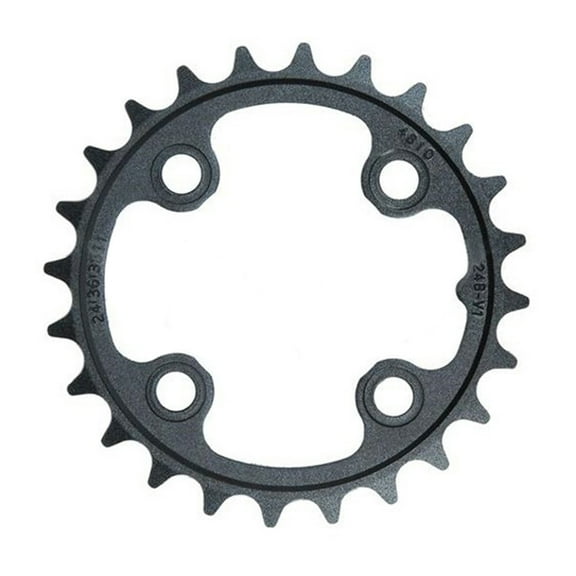 Truvativ 26T 9 sp BCD 64mm 4-Bolt, Inner Chainring, For MTB triple, Aluminum, Black, 11.6215.092.000