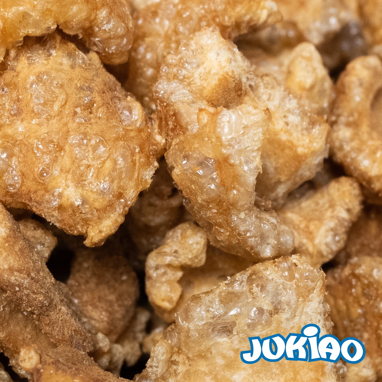 Jukiao Kan Kan Style Pork Rinds, Chicharrones in Plastic Bag, Gluten-Free, 4 oz