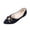 Navy, variant on Women Suede Rhinestone Metal Accent Pointed Toe Ballet Flats Comfortable Slip On Footwear For Office Casual Outdoor Daily Activities