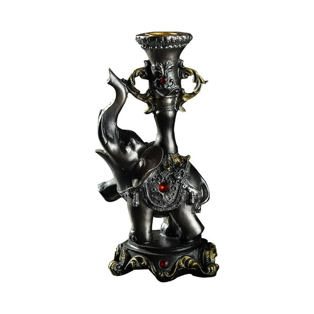 Portavelas de europeo retro, colección decorativa Estatua de Candelabros para cumpleaños Fiesta en casa Centro de mesa Decoraciones Macarena Porta vela
