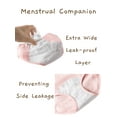 thumbnail image 6 of LJVOGUES 4 Pack Period Underwear for Women, Medium Waisted Teen Period Panties, Cotton Underwear for Menstrual, Postpartum, Maternity, 6 of 6