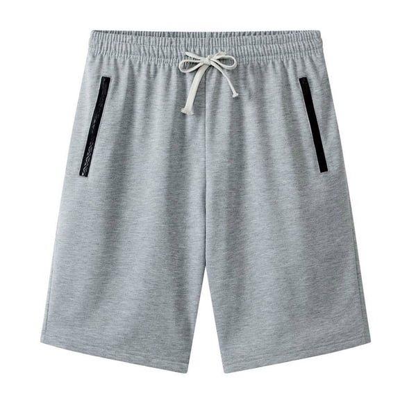 FUZHIQ Men's Gym Shorts 5 Inch Inseam Comfort Stretch Hiking Shorts Loose Summer Beach Shorts Pull-On Knit Shorts with Pockets Daily Wear,XXXXL