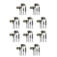 thumbnail image 3 of Methold Auricular con cable In-Ear Reducción de ruido Portátil Correr Video TV Smartphone Tablet Auricular con conector de 3,5 mm Negro + Oro Negro+Oro 10piezas, 3 of 6